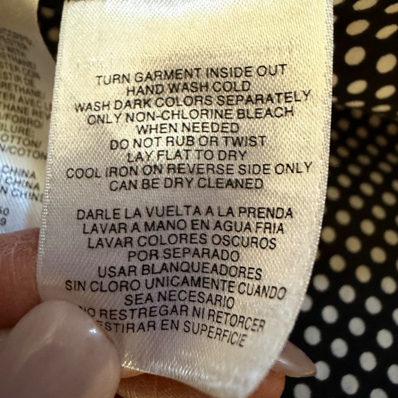 Anne Klein Black Rain Coat Slicker Trench Coat Style Size Medium - Picture 15 of 15